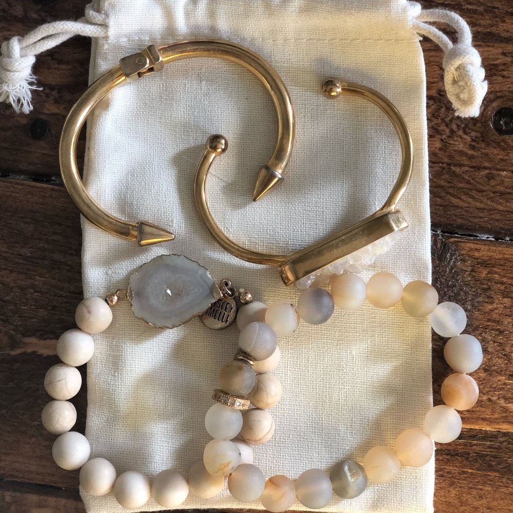 Kinsley Armelle bracelet stack